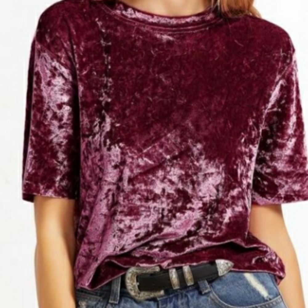 Women’s Short sleeve soft blouse shirt party travel casual winter summer holiday